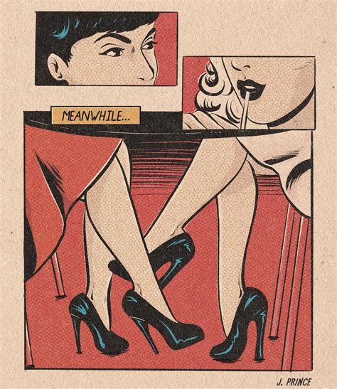 pin up lesbians|In her illustrations, Jenifer Prince recreates vintage pulp comics .